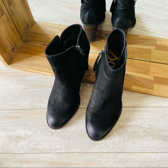 New Sam Edelman Morgon Nubuck Leather Ankle Bootie - Picture 5 of 10